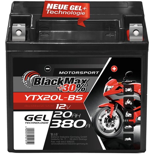 Blackmax ytx20l - blackmax, ytx20l-bs