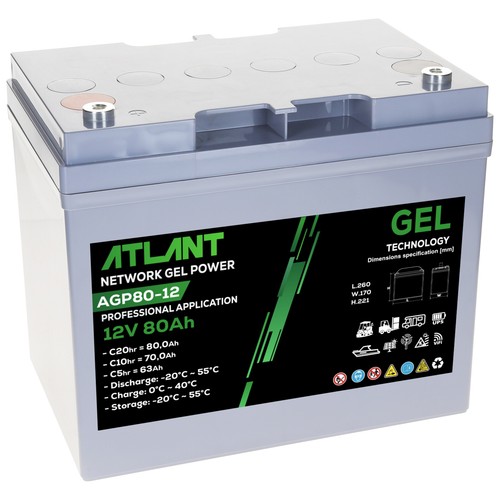 Akku 12v 80ah - 12v, atlant