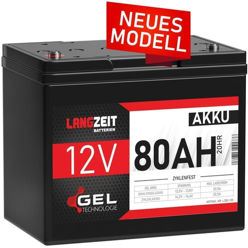Gel akku 12v 80ah - akku,