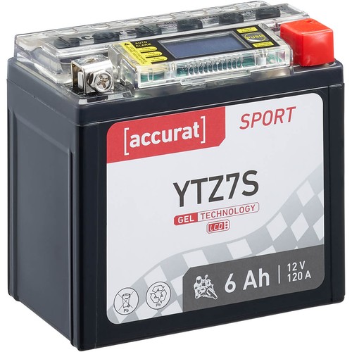 Motorradbatterie ytz7s gel 12v - gel,