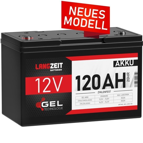 Gel akku 12v 120ah - gel,