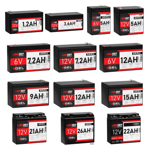 Akku 12v gel - 6v,