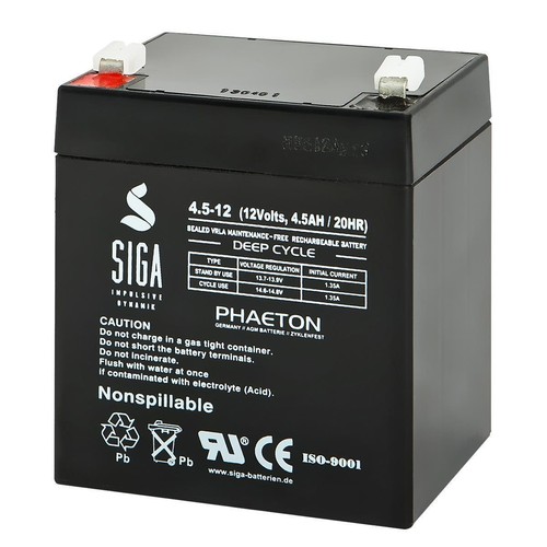 Blei gel akku 12v 5ah - akku, 4,5ah